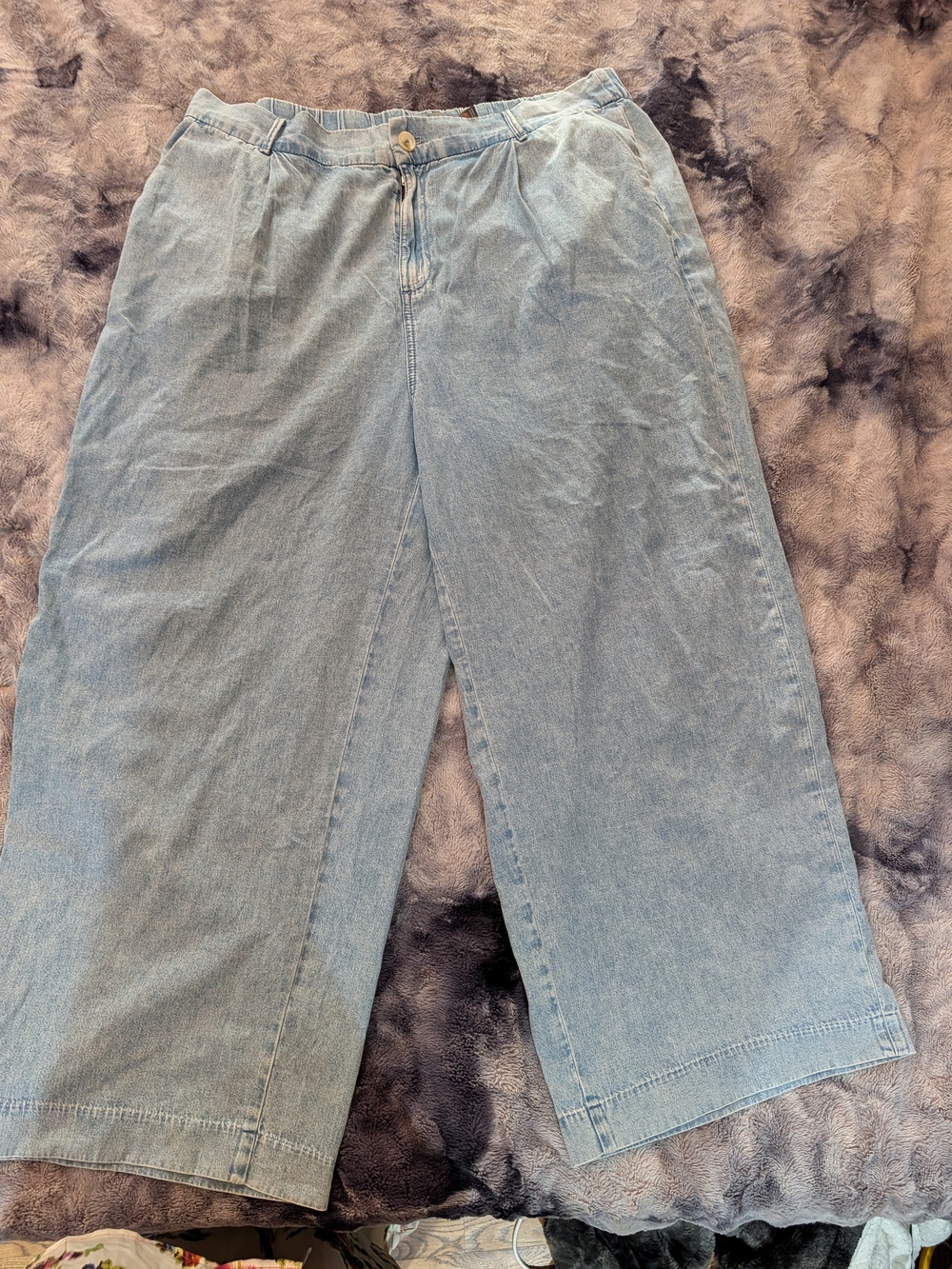 torrid Light Blue Wide-Leg Denim Palazzo Jeans